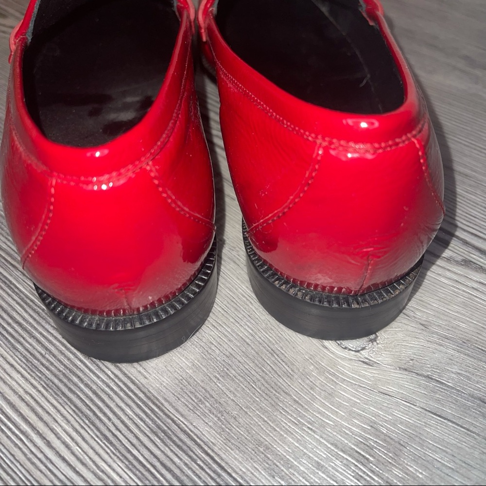 Gucci Red Patent Leather Horsebit Loafers for Women - Picture 8 of 12